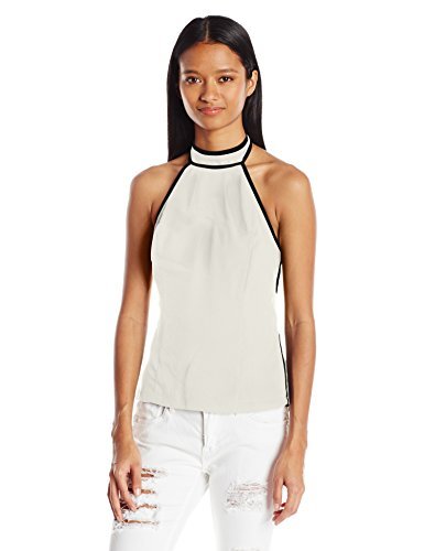 XOXO Women's Contrast Piped Halter Top - Choose SZ color XOXO Women's Contrast Piped Halter Top - Choose SZ color