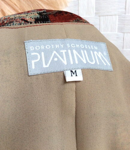VTG 80s 90s Platinum Dorothy Schoelen Crop Button Up Santa Fe Brown Art USA M - Picture 17 of 19