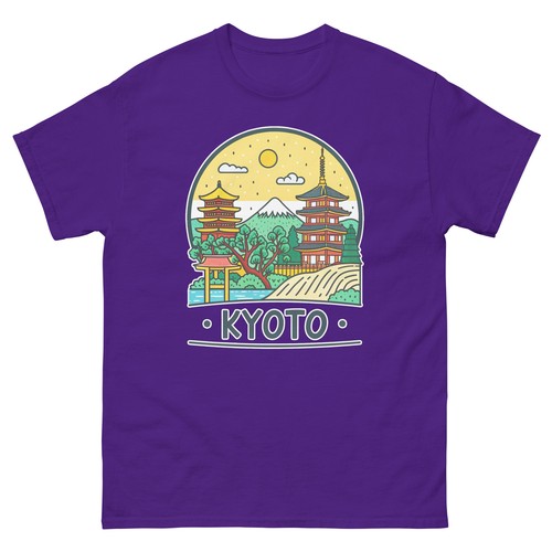 Kyoto World Travel Urban Area City T-Shirt - Picture 4 of 13