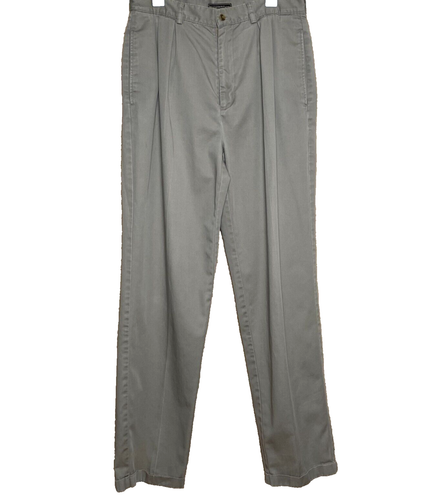 Vintage Bugle Boy Pants Mens Khaki Trousers Career Cuffed Hem Vintage Preppy Y2K - Picture 18 of 18