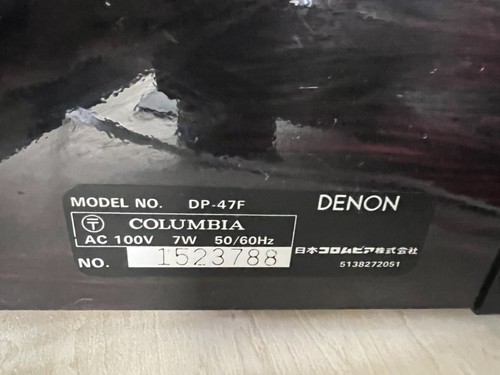 Denon DP-47F Direct Drive Fully Automatic Turntable in Very Good Condition - Picture 8 of 8