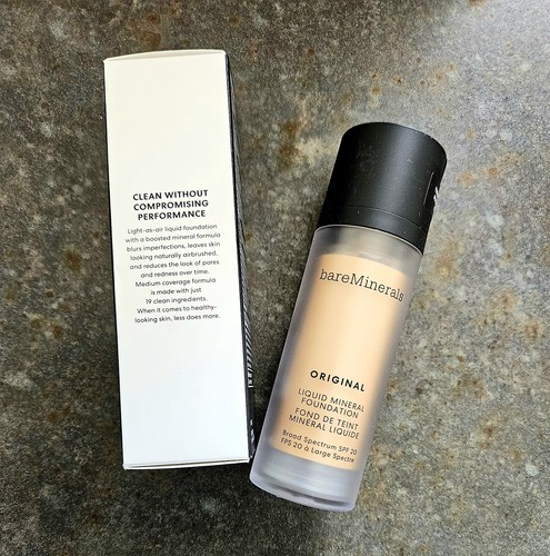 bareMinerals MEDIUM BEIGE 12 Original Liquid Mineral Foundation NIB! - Picture 4 of 4