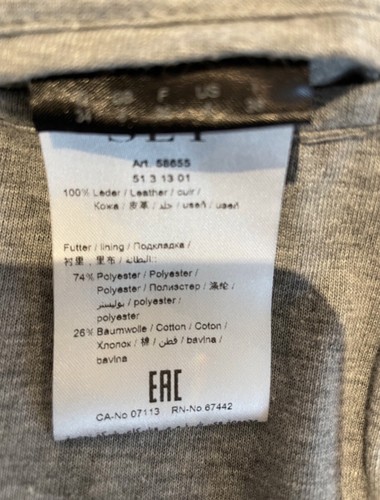 Set Urban Deluxe Khaki/Brown Leather Biker Jacket UK Woman’s Size XS - Picture 5 of 5