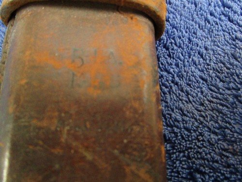 ORIGINAL US WW1 M1905 BAYONET MADE BY SA IN 1906 AND EARLY RIA SCABBARD - 第 5/17 張圖片