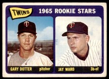 1965 Topps Baseball Card Gary Dotter/Jay Ward Rookie A Minnesota Twins 421
