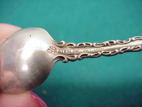 Antiguo Whiting Mfg co plata esterlina 7 diamantes cucharas patrón Luis XV - Imagen 3 de 4