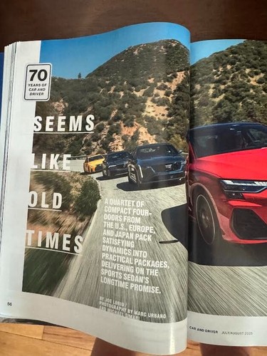 CAR and DRIVER- 1st Road Test of Corvette 1064HP ZR1. Jul/Aug 2025 ! Never Read! - Foto 3 di 5