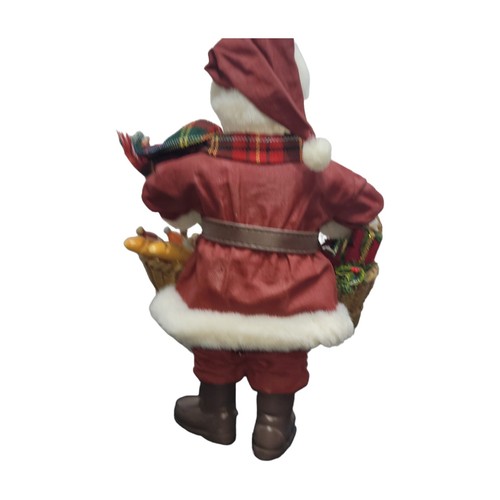 Clothtique Possible A SONG IN HIS HEART #713472 Singing Santa Claus w/Box Jolly - Picture 9 of 22