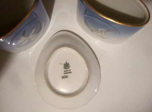 Bing and Grondahl Ashtray Cigarette Urns Seagulls Three Pieces - Picture 4 of 8