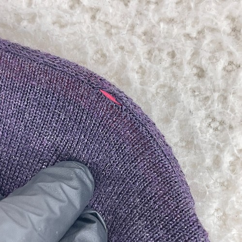 Harrison Davis Purple 100% Merino Wool Sweater Mens V-Neck Long Sleeve Size L - Picture 4 of 13