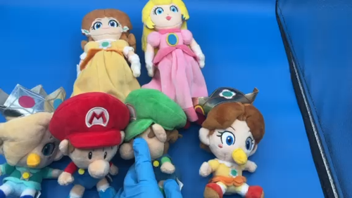 Lot 6 PRINCESS BABY SET mario Luigi Super Mario Plush Toy ( good condition ) JP - Video 1 of 1