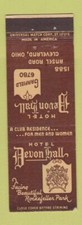 Matchbook Cover - Hotel Devon Hall Cleveland OH