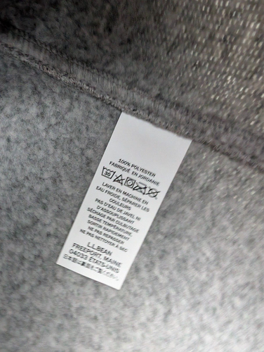 LL Bean Sweater Fleece Vest Womens Large Reg Heather Gray w/Logo NWT - Picture 10 of 12
