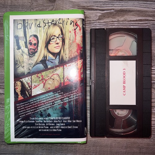 Camp Blood 3 Signed Autographed David Sterling First Slaughter SOV CLOWN HORROR - Picture 2 of 3