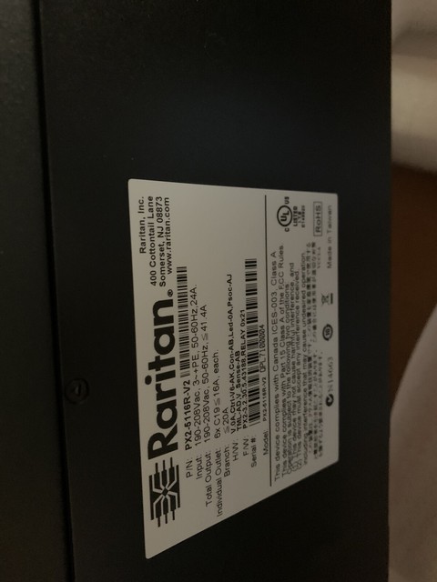 Raritan Rack Pdu Px2 5116r V2 New Open Box For Sale Online