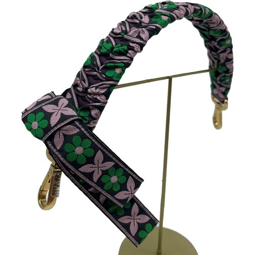 Auth FENDI Handle For Peekaboo Wrappy Flower Pattern Hand Bag Pink #36636513 - Picture 11 of 12