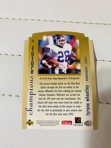 1995 Upper Deck Future Champions Set 8 Cartas Jugadores Historia - Imagen 5 de 17