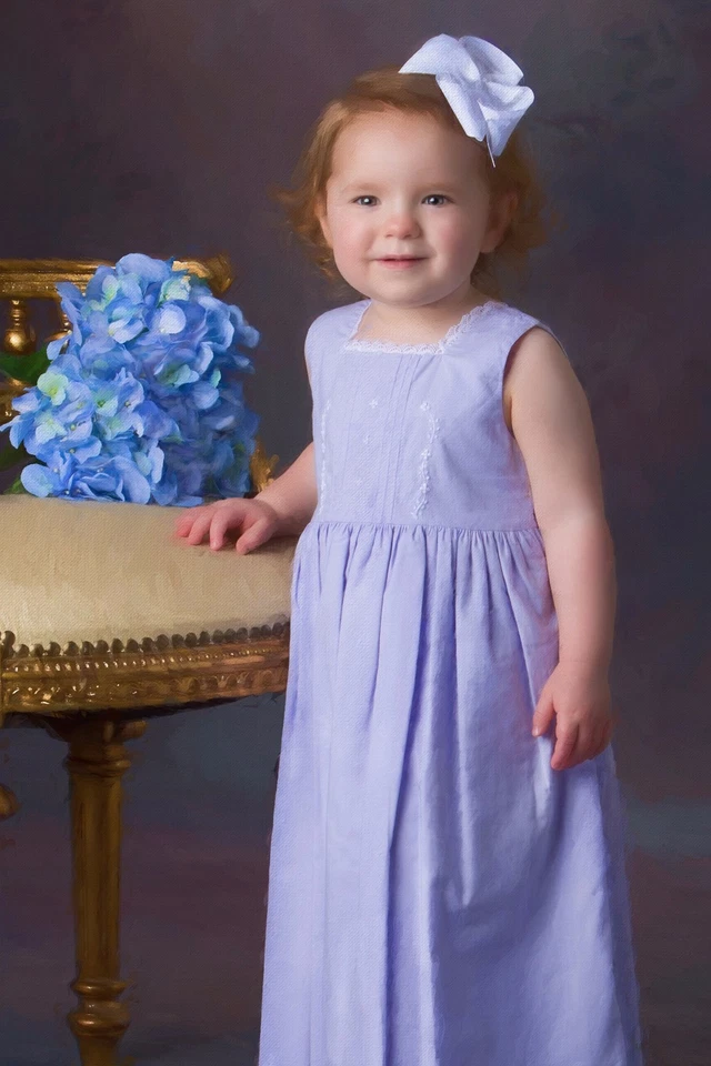 NEW Strasburg Children Summer Dress for Girls size 2-10 Pink Lavender Blue White - Image 3 of 4