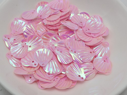 750pcs Color Shell loose sequins Paillettes 14mm Top Hole sewing Wedding craft - Picture 19 of 19
