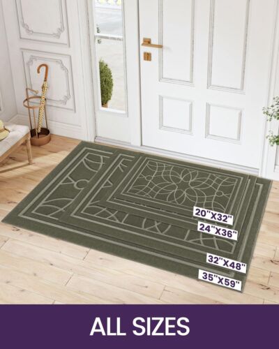 Front Door Mat for Home Entrance, 32x48 Non-Slip Absorbent Floor Mats Low-Pro... - Picture 4 of 10