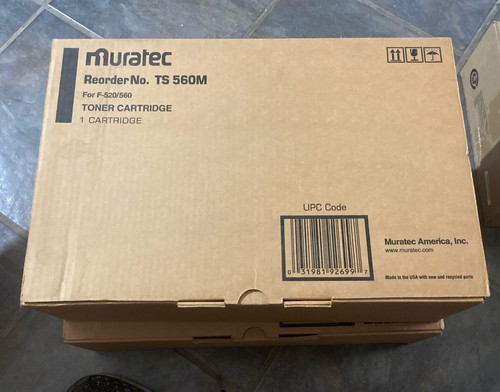 Genuine TS560 Genuine Muratec Toner Cartridge, 15000 Page-Yield, Black