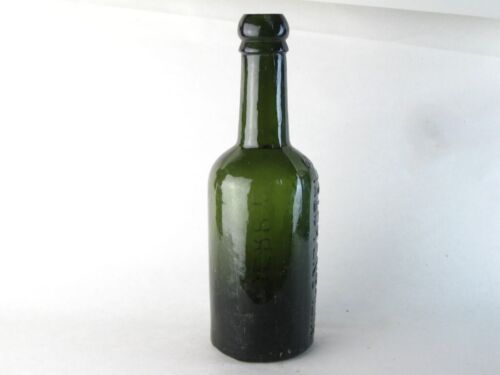 39113 Old Antique Vintage Glass Bottle Beer Train Station Midland Railway Derby - Foto 2 di 6