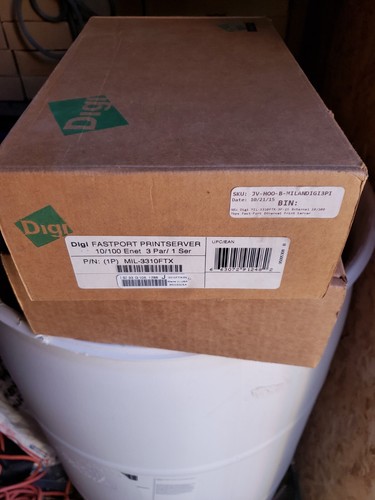 DIGI FASTPORT PRINTSERVER 10/100 ENET 3 Par/1 Ser MIL-3310FTX (OSSD) - Foto 12 di 16