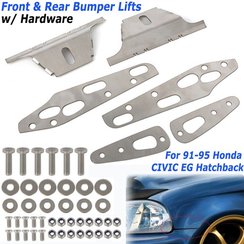 For 91-95 Honda Civic EG Hatchback Coupe Front & Rear Bumper Lifts w/ Hardware - Picture 1 of 11