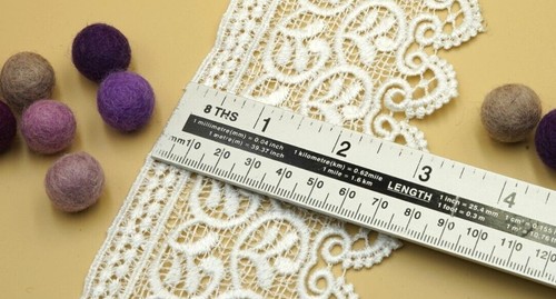 FCL Black & White Daisy Lace Trim Colors Guipure Ideal for Embellishing Sew on - Picture 16 of 16