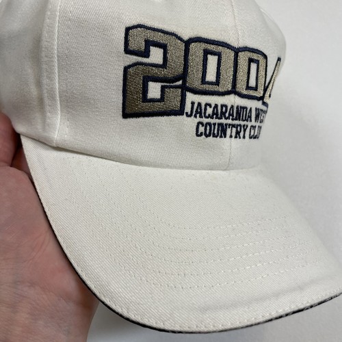 Vintage Jacaranda West Country Club Hat Cap Men’s White Golf Strapback 2004 - Picture 5 of 12