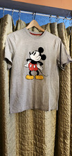 Disney Brand Felt Mickey Mouse Light Grey T-shirt NEW with tags