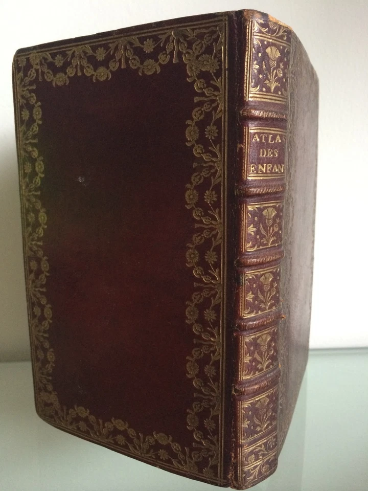 1760 Antique Children Atlas French Maps First Edition Geography - Image 2 of 4