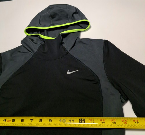 Sudadera con Capucha para Mujer Nike Element Mediana para Correr Negra Gris Neón Entrenamiento Activo Gimnasio - Imagen 3 de 7