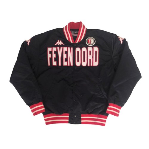 Vintage Kappa Feyenoord Team Bomber Jacket XL Rare Retro Style - Picture 2 of 6