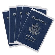 5 Pack Clear Passport Cover Arsmat Clear Passport Holder Travel Document