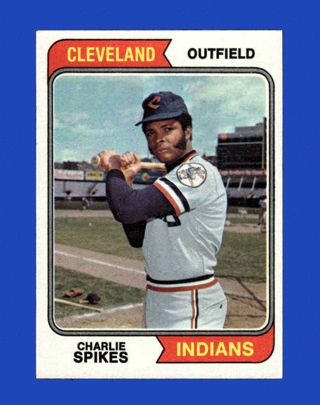 1974 Topps Set-Break # 58 Charlie Spikes NM-MT OR BETTER *GMCARDS*