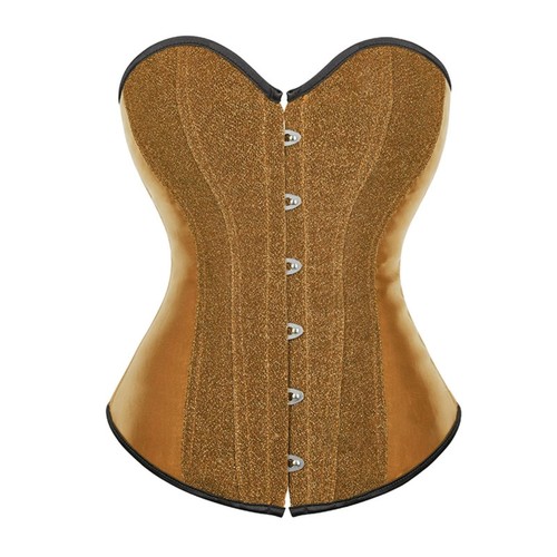 Bustier Corset Top Women Overbust Lace Up Boned Waist Cincher Burlesque - Picture 3 of 23