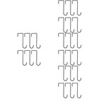 24 Stcs Balkon Blumenkleiderbügel dekorativen Haken Haken Blumenkorb Zaun Haken