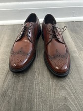 Florsheim 76638 Longwing Oxfords Dress Shoes Mens Size 11 D Brown Grain Leather