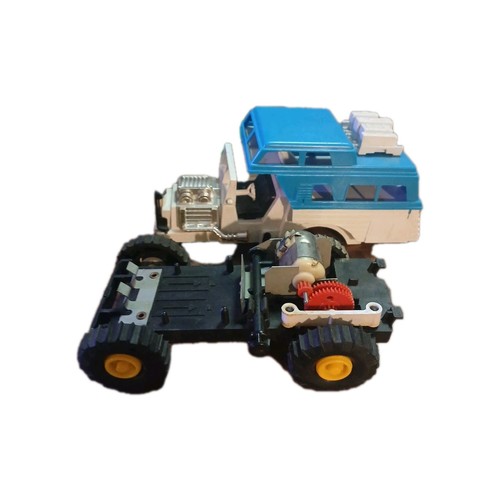 Vintage Remco 1966 motorisierter mächtiger Mike Jeep 4x4 Climb Action Traktion