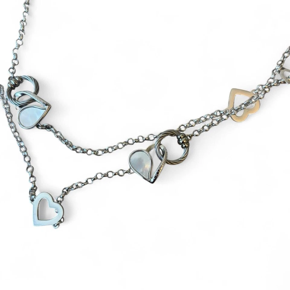 Collar Charriol de plata 100 maneras de amar 48 pulgadas Foto 3 de 4