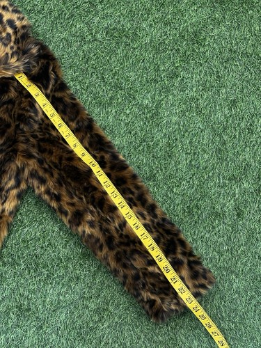NWT J.Crew Faux Fur Coat Women Large Leopard Animal Print Plush Furry - Picture 14 of 17