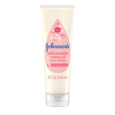 Johnson'S Skin Nourish Creamy Baby Oil for Dry Skin with Coconut  Honeysuckle S