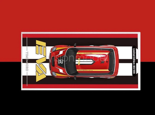 TM 1:64 Scale EVA Mini Cooper Figure Sports Model Diecast Metal Model Collection - Picture 10 of 18