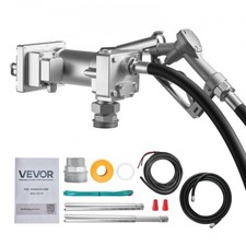 Fuel Transfer Pump, 12V DC 15 GPM, Cast Iron Diesel Transfer Pump Kit, with Manu