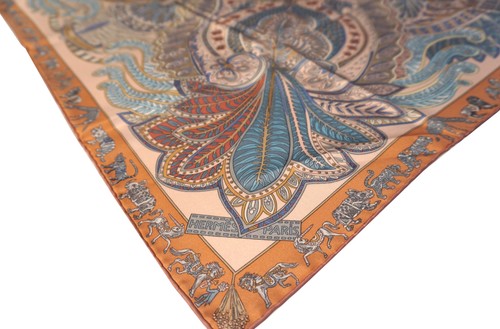 New w/box, tags HERMES Carre 90 Le Jardin de la Maharani Silk Scarf Annie Faivre - Picture 4 of 11