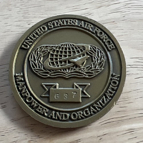 U S Air Force Manpower AND ORGANIZATION Challenge Coin USAF NUMBERD - Picture 15 of 15