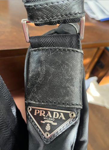 Prada Triangle Logo Nylon Black Crossbody Camera/Messenger Bag - Picture 14 of 14