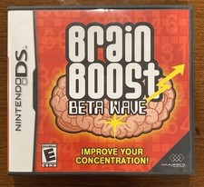 Brain Boost: Beta Wave Nintendo DS Game 2006 - Complete In Box w/ Manual