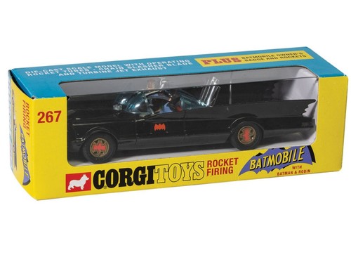 NEW Corgi 267 Re-Issue 1966 Batmobile with Batman and Robin figures RT26701 - Picture 3 of 5